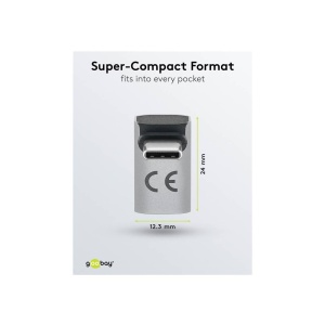 ADAPTOR USB-C MAMA-TATA VERTICAL 90 grade 8K/40 Gbit/s - Img 4