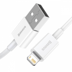 CABLU APPLE USB-C LIGHTNING 2.4A 1m ALB BASEUS SUPERIOR
