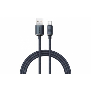 CABLU USB2.0 USB-A - USB-C 100W 1.2M BASEUS CRYSTAL SHINE