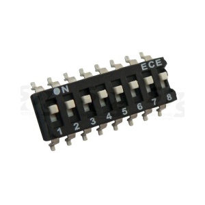 Comutatoare cu translatie DIP SWITCH 8 CT SMD - Img 2
