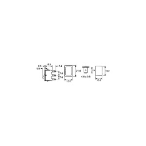 COMUTATOR BASCULANT 1x3 POZITII ON-OFF-ON 10A/250V - Img 2