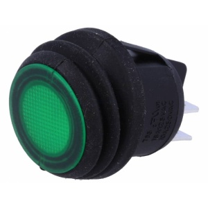 COMUTATOR ROTUND DPST 2 X 2P NEON VERDE