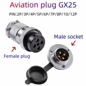 CONECTOR CIRCULAR GX25 2 PINI MAMA - CABLU