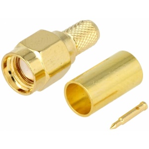 CONECTOR SMA TATA CABLU RG58 AURIT