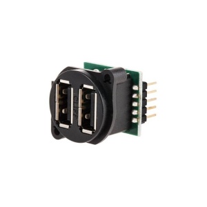 CONECTOR USB A DUBLU PCB