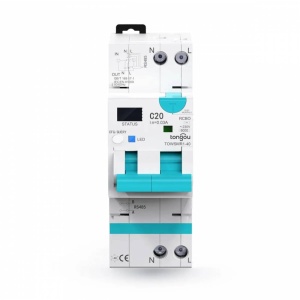DISJUNCTOR RCBO SMART 1P+N 1...20 A/10...100mA WIFI TONGOU