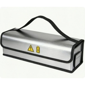 GEANTA IGNIFUGA PENTRU ACUMULATORI CU LITIU 410x100x120mm SILVER