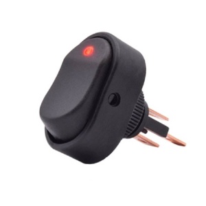 INTRERUPATOR DE PANOU CU LED ROSU 12V/30A