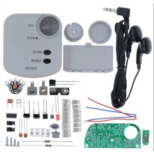 KIT RADIO FM 3V DC SMD cu carcasa si casti