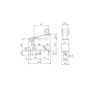 MICROINTRERUPATOR 5A CU PARGHIE SI ROLA - Img 2