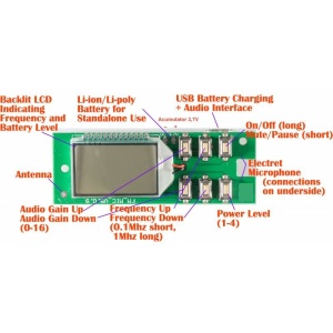 MODUL EMITATOR MICROFON FM 88-108 MHz cu display LCD - Img 3