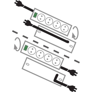 PRELUNGITOR 2x5 PRIZE, CABLU 2M, 2xSWITCH ON/OFF, PRIMERA LINE, BRENNNESTUHL - Img 4