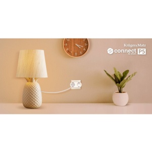 PRIZA DUBLA SMART 16A WIFI TUYA CONNECT P5 KRUGER&MATZ ALB - Img 8