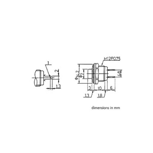 PUSH BUTON NEGRU R1820B/B FARA RETINERE ND - Img 2
