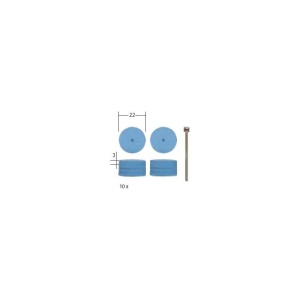 SET 10 DISCURI SLEFUIRE FINA, 22X3mm