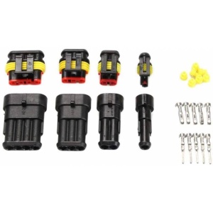 SET CONECTORI AUTO 300V/12A 1/2/3/4 PINI, 352 BUC IP67 - Img 4