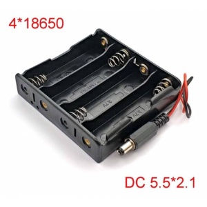 SUPORT ACUMULATOR 4X18650 CU CONECTOR DC - Img 2
