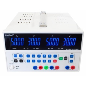 SURSA LABORATOR 2x0-30V/0-5A, 5V/3A, P6075, PEAKTECH