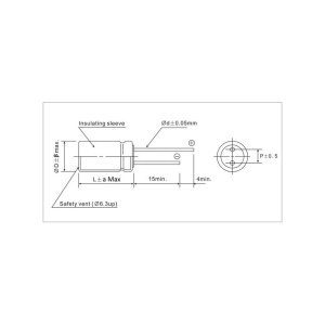 1500 MF/16V 13x21mm JB Cap - Img 2