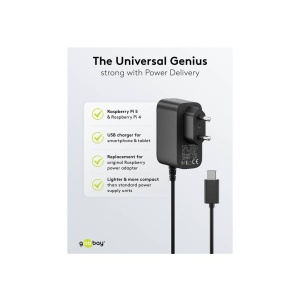 ALIMENTATOR USB - type C GA-N 27W RASPBERRY PI 4,5 - Img 6