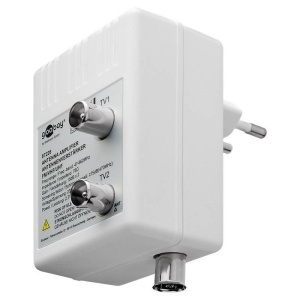 AMPLIFICATOR VHF-UHF-FM-DAB, 15dB, CU DOUA IESIRI