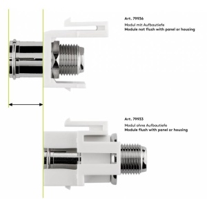 CONECTOR TIP KEYSTONE CU MUFA TV MAMA COAXIAL, MUFA F MAMA - Img 6