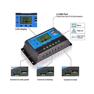 CONTROLER INCARCARE 12/24V 30A USB - Img 2