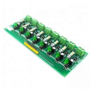 DETECTOR DE TENSIUNE 230V AC, CU OPTOCUPLOR, TTL, PLC, 8 CANALE