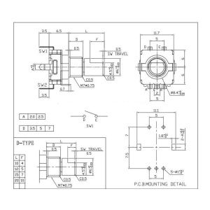 ENCODER+PUSH BUTON 12 mm 5 V/10 mA - Img 2