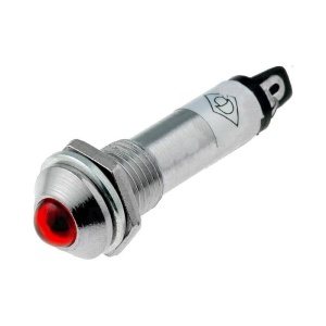 INDICATOR CU LED 24V 8.2mm ROSU-CONVEX