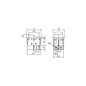 INTRERUPATOR BIPOLAR CU LAMPA NEON, 15A - Img 2