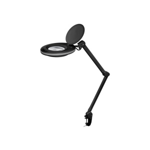 LAMPA BIROU CU LUPA, LED 8W NEGRU 3 DIOPTRII