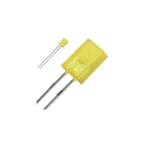 LED 2x5 mm GALBEN - DREPTUNGHIULAR