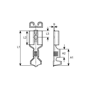 PAPUC 6.3X0.8 2.5mm MAMA NEIZOLAT ALAMA