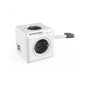 PRIZA MULTIPLA 4P 1.5M 2XUSB POWERCUBE