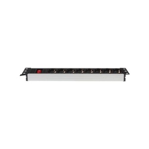 PRIZA MULTIPLA RACK 19" 8P VELLEMAN