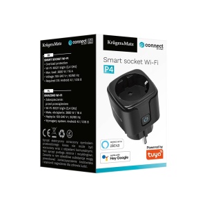 PRIZA SMART 16A WIFI TUYA CONNECT P4 KRUGER&MATZ NEGRU - Img 8