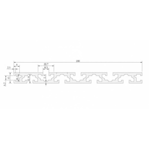 PROFIL ALUMINIU MASA CNC, 500 x 180 x 15mm - Img 2