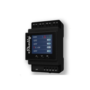 RELEU SMART 10A x 4 CANALE, CONTOR ENERGIE, WI-FI/BT/LAN, SHELLY 4PRO PM
