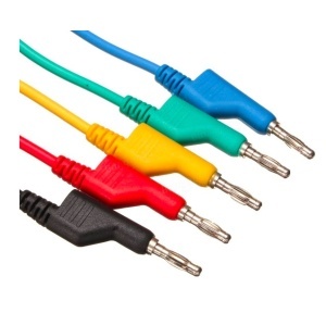 SET 5 TESTERE CU CROCODILI SI BANANA 4mm SILICON 1M - Img 2