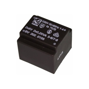 TRANSFORMATOR 0.5VA 1x12V 42mA