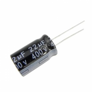 22 MF/400 V 105 grd 12.5x25 mm RM5