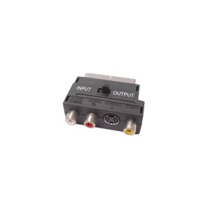 ADAPTOR EURO SCART 3xRCA MAMA+MINI-DIN