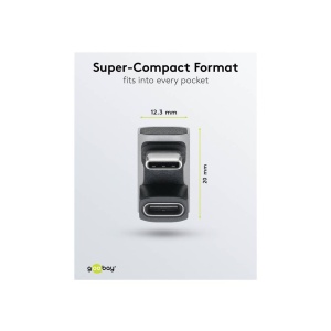 ADAPTOR USB-C MAMA-TATA VERTICAL 180 grade 8K/40 Gbit/s - Img 2