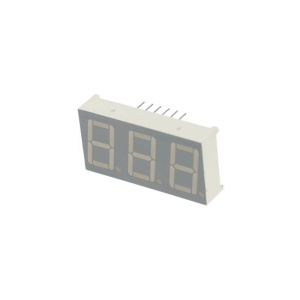AFISAJ LED TRIPLU 14.22mm C.C. ROSU