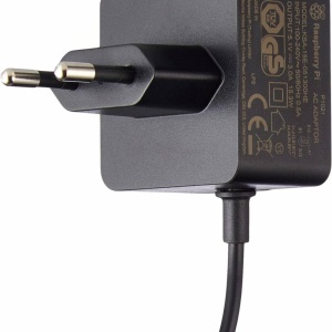 ALIMENTATOR USB-C 5.1V/5A USB-C RASPBERRY PI 5 1.2m NEGRU