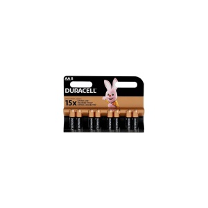 BATERIE ALCALINA 1.5V AA/LR06 DURACELL SET 8 buc.