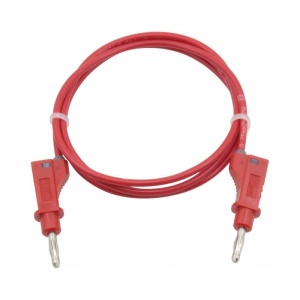 CABLU FLEXIBIL CU DOUA BANANE 4MM ROSU 1M