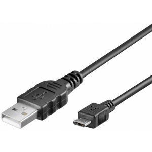 CABLU USB 2.0A MICRO USB 1m NEGRU