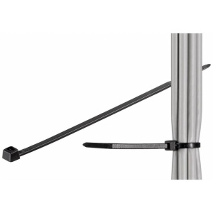 COLIER CABLU 150x3.6 mm NEGRU